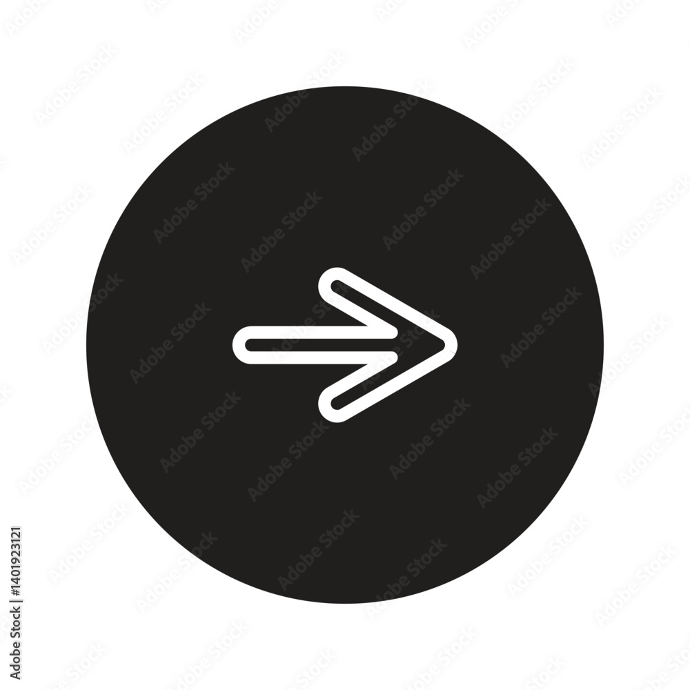 Direct right icon with clean, modern design. Ideal for navigation, UI/UX interfaces, maps, and directional signage. High-quality vector, fully scalable and easy to customize. Direct right icon with clean, modern design. Ideal for navigation, UI/UX interfaces, maps, and directional signage. High-quality vector, fully scalable and easy to customize.