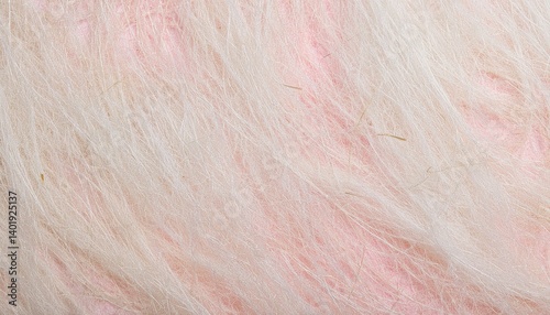 Matériau de fond de texture fibreuse rose et blanche, fil, laine