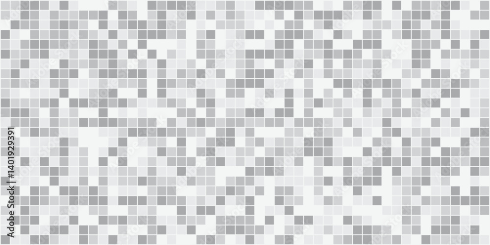 Abstract Background of Gray Pixel Mosaic