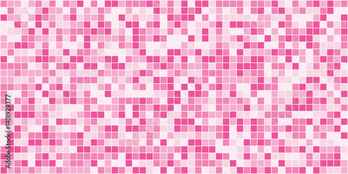 Abstract Background of pink Pixel Mosaic