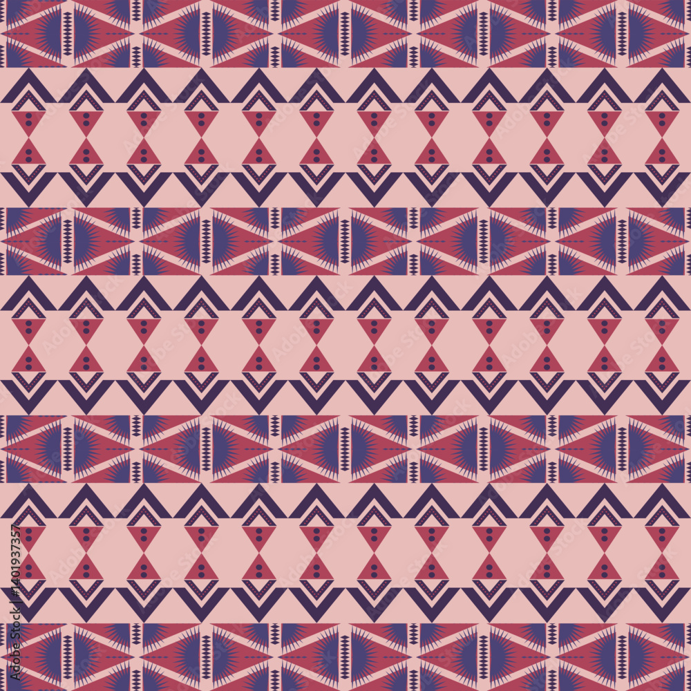 Seamless Ethnic Pattern Texture. Navajo Geometric Print, Rustic Decorative Seamless Ethnic Pattern Texture. Navajo Geometric Print, Rustic Decorative