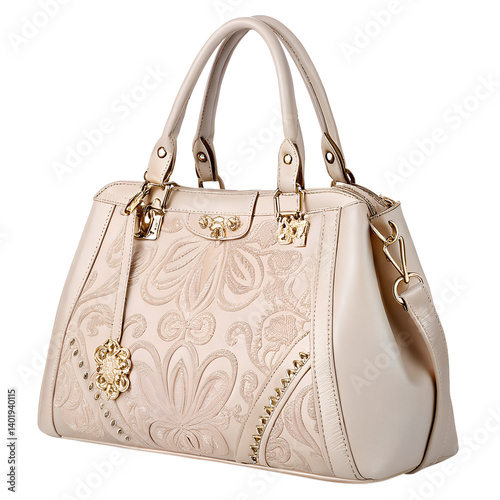 Woman handbag on transparent background photo