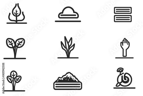 wedding icon set