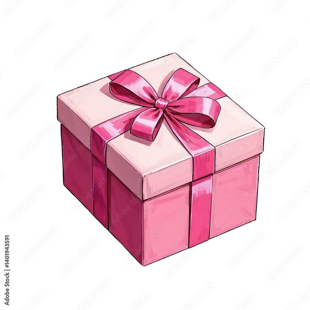 Obraz premium Beautifully Gift Box With Ribbon Perfect For Special Occasions And Celebrations , Generative AI