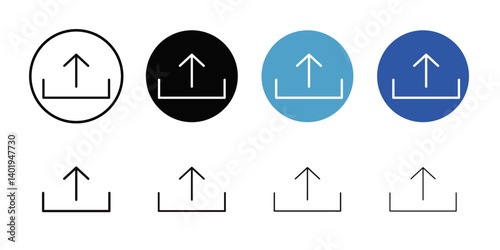 Automatic irrigation sprinklers icon Thin line art collection