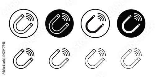 Attraction icon Thin line art collection