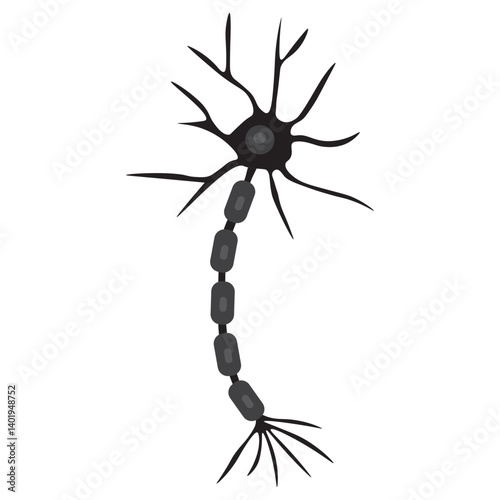 motor neuron glyph icon