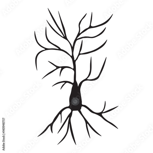 Pyramidal Neuron glyph icon