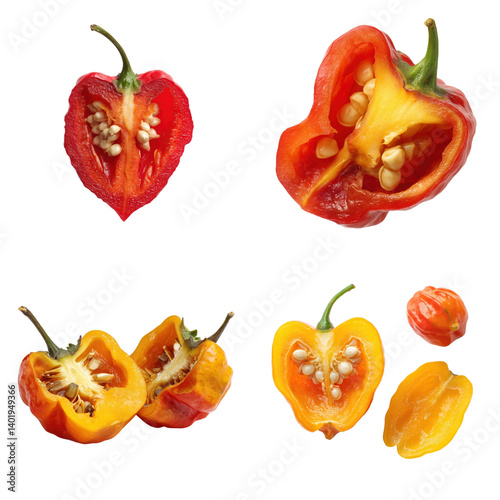 Halved Scotch Bonnet Pepper