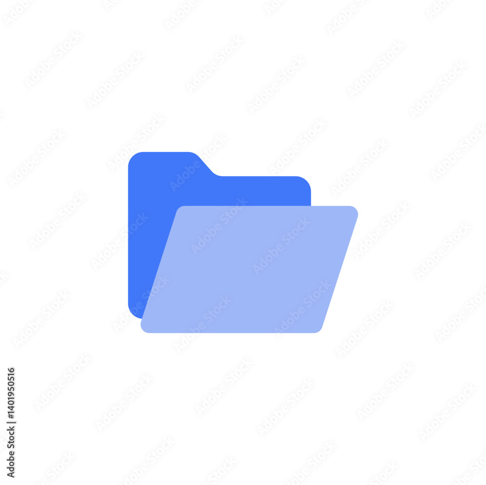 Folder Blue Icon used for File Management and Data Storage Folder Blue Icon used for File Management and Data Storage