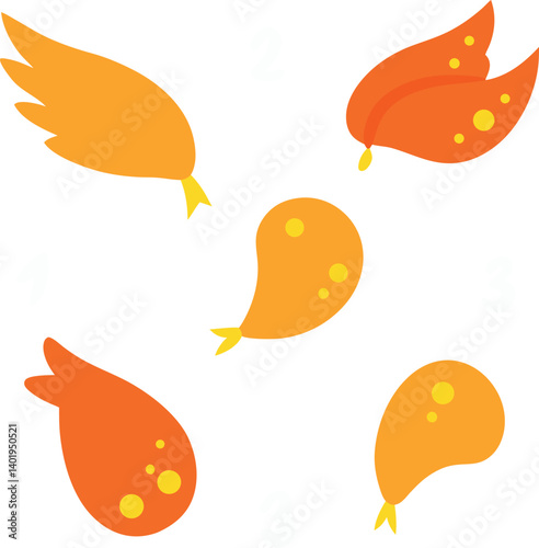 vector illustration of an orange fruit