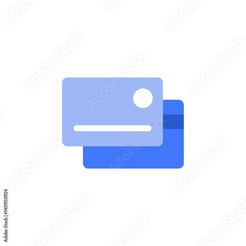 Free Download Credit Card Blue Icon symbolizing Digital Payment and Banking Finance - GFXLoad