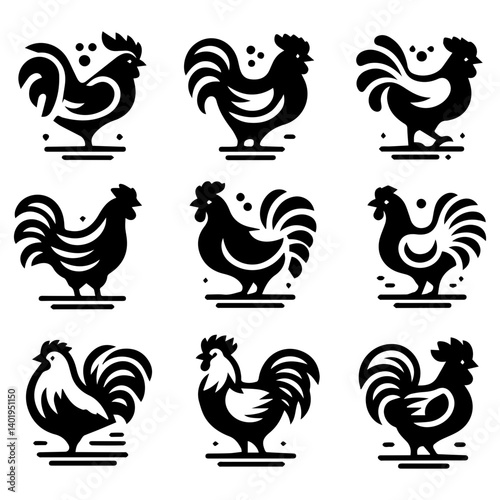 Jubilant hen silhouettes to celebrate wild nature’s wonders
