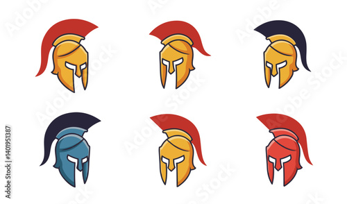 Striking Spartan Helmet featuring bold artistic interpretations of ancient designs tailored for graphic and thematic works

