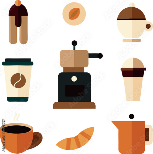 set of coffee icons