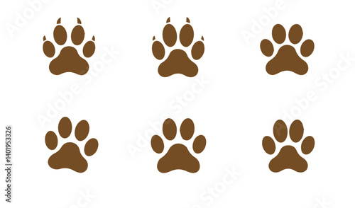 Animal Paw Symbol Pack ensuring adorable pet prints for artists and creators wanting eye-catching designs for fun themes


