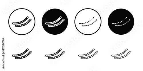 sausages icon Thin line art collection