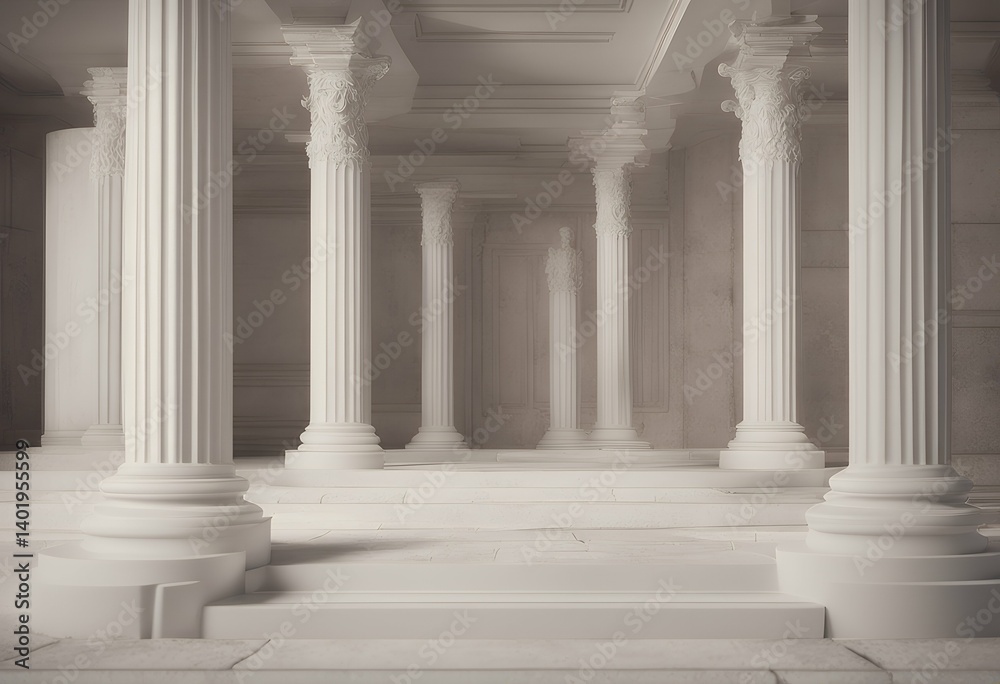 podium 3d product antique placement ancient white object background rendering setting columns greek colonnade doric old sculpture illustration history ionic architecture pillar arch three-dimensional podium 3d product antique placement ancient white object background rendering setting columns greek colonnade doric old sculpture illustration history ionic architecture pillar arch three-dimensional