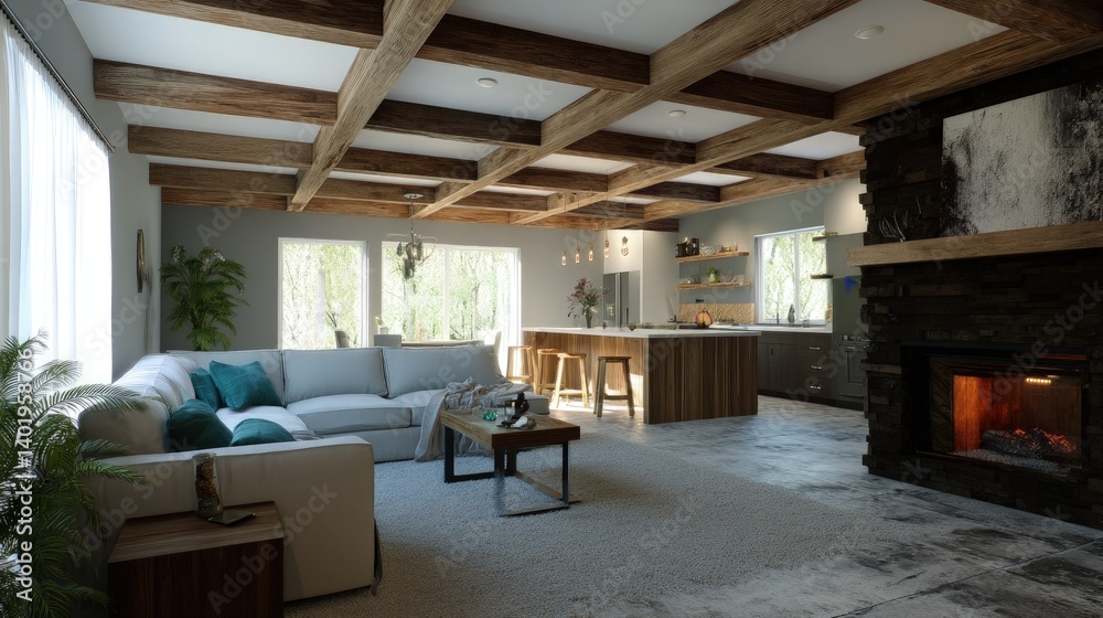 Modern, rustic interior design Modern, rustic interior design