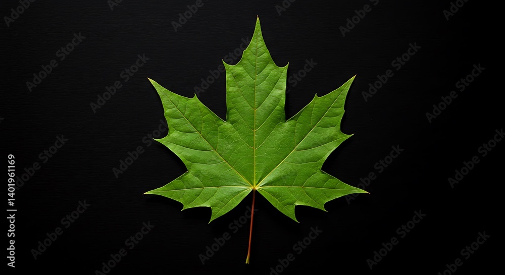 Fototapeta premium Emerald Silhouette AI Generated