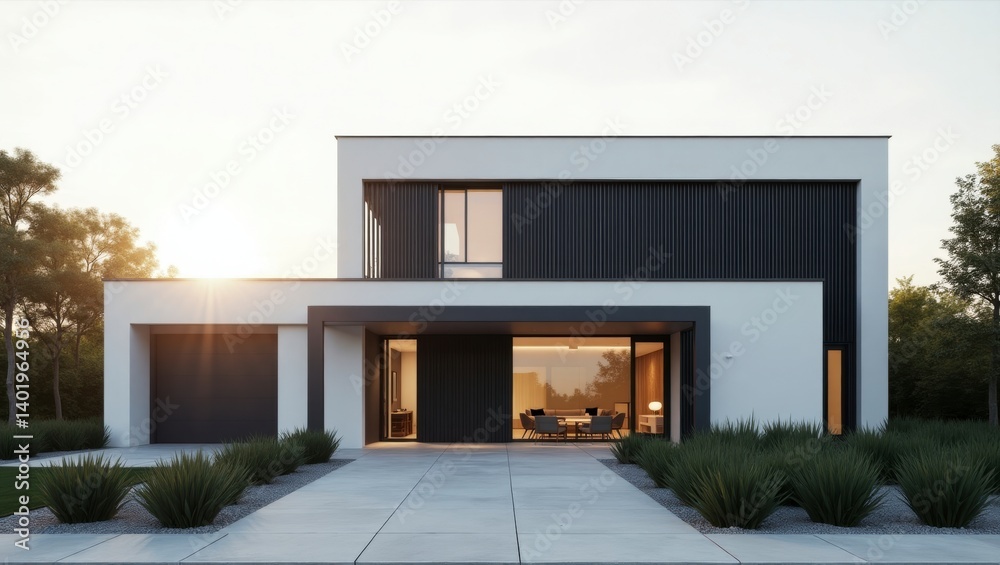 Exquisite modern house with a unique architectural design featuring large and a spacious outdoor area perfect for relaxation and entertaining guests Exquisite modern house with a unique architectural design featuring large and a spacious outdoor area perfect for relaxation and entertaining guests