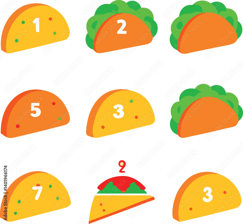 vector illustration of a set of different food vector illustration of a set of different food