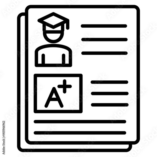 Academic Transcript Icon