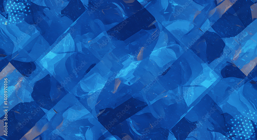 Obraz premium Sapphire Shard Symphony AI Generated