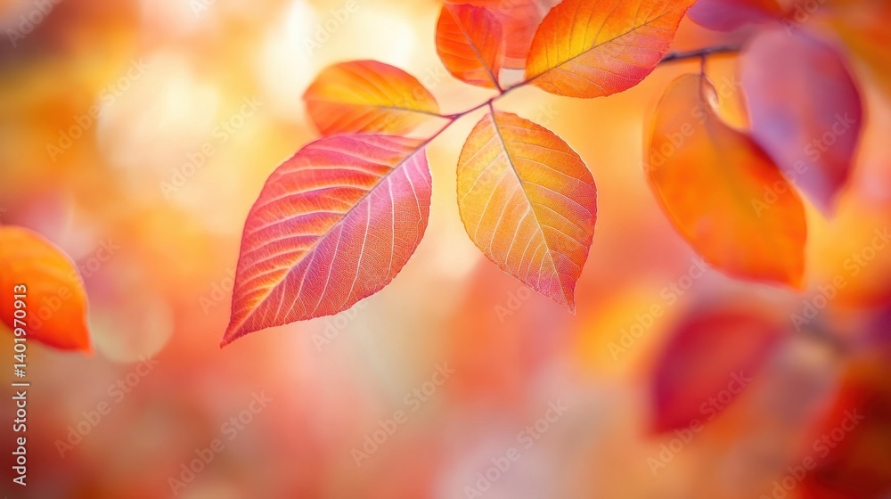 Vibrant autumn leaves showcasing rich colors in a serene natural setting Vibrant autumn leaves showcasing rich colors in a serene natural setting