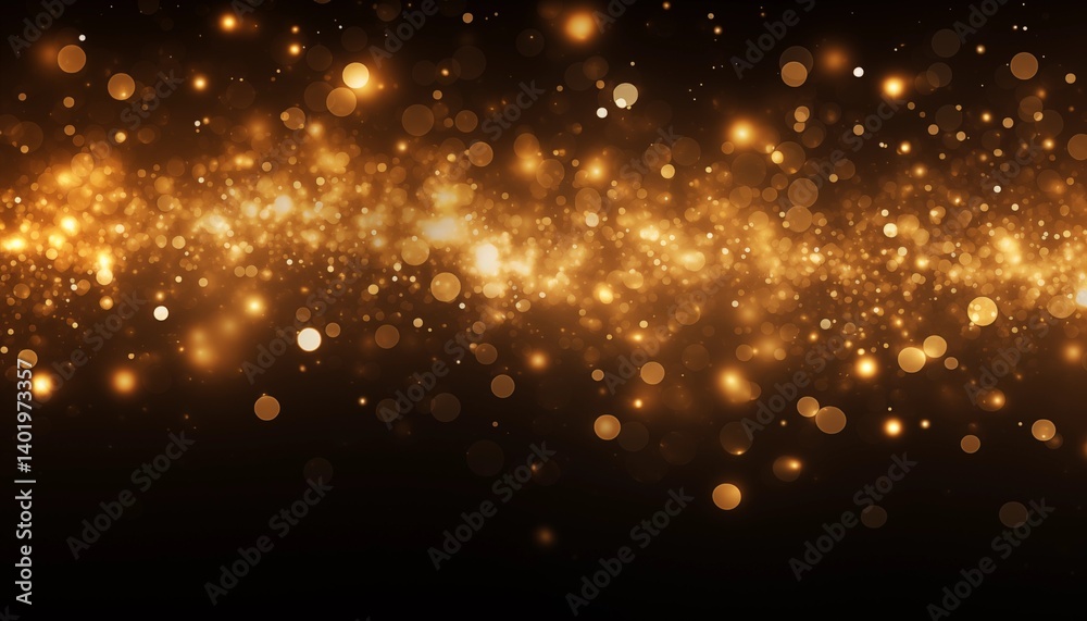 Obraz premium golden christmas lights