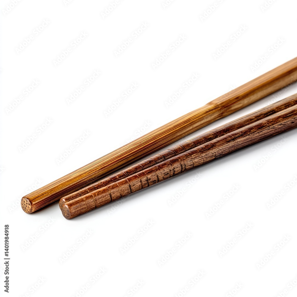 Pair of natural wooden chopsticks Pair of natural wooden chopsticks
