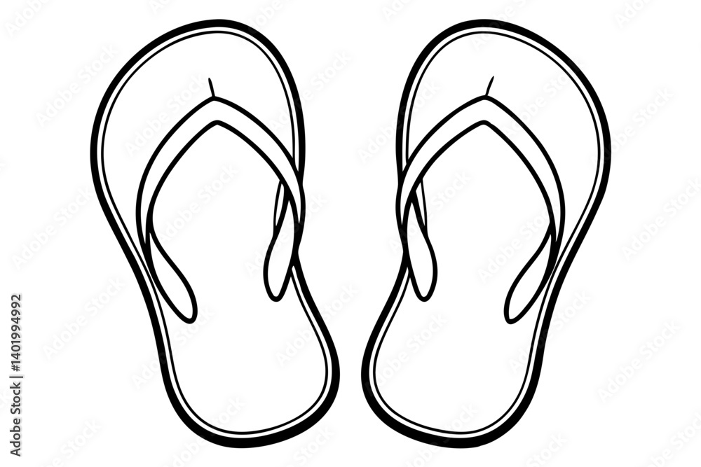 flip flops silhouette vector illustration flip flops silhouette vector illustration