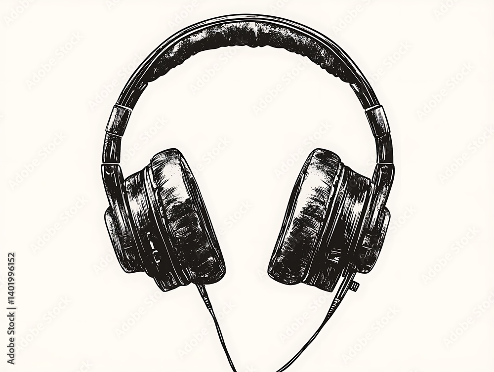 Headphones Illustration