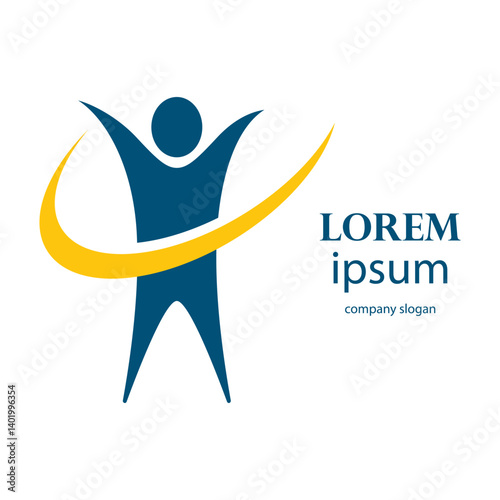 body recovery and health logo illustration design
