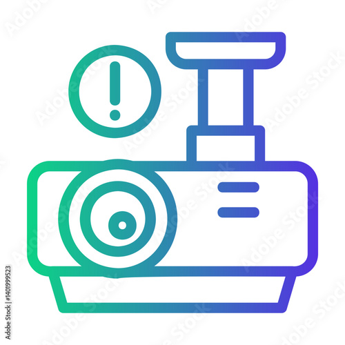 projector Line Gradient Icon