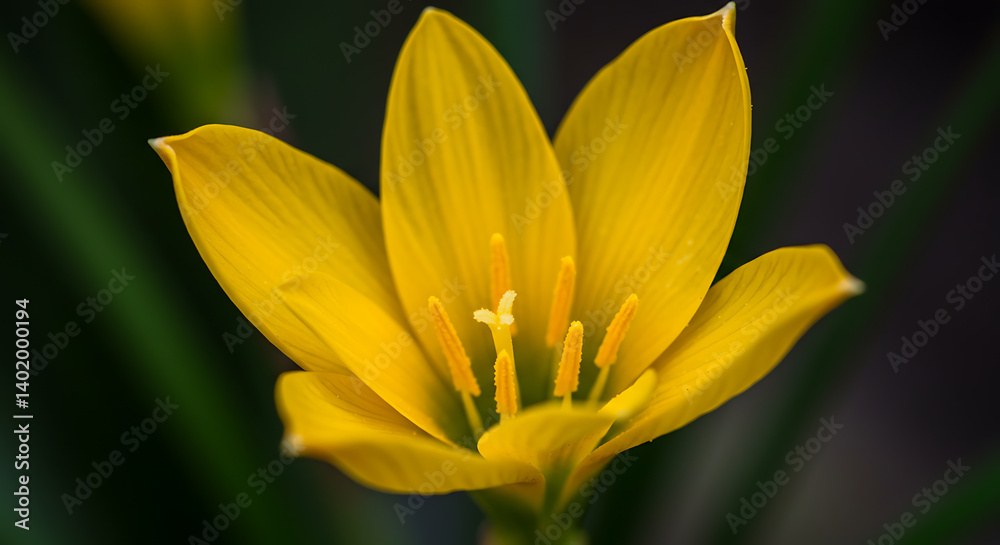 Naklejka premium Golden Hour Bloom AI Generated