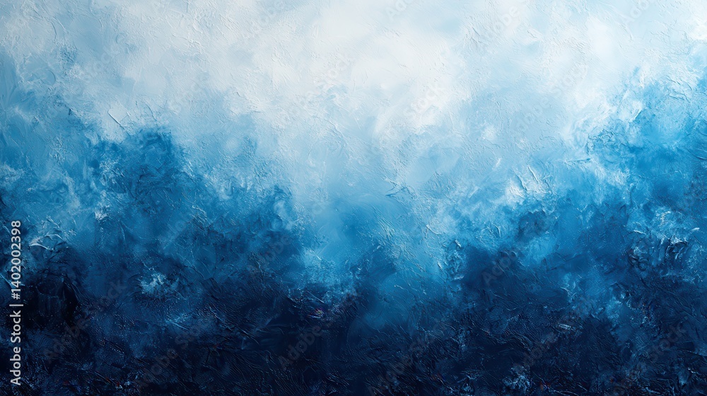 Fototapeta premium shiny grainy blue white geometric frame abstract colorful noise textured background with blank space,image Ai