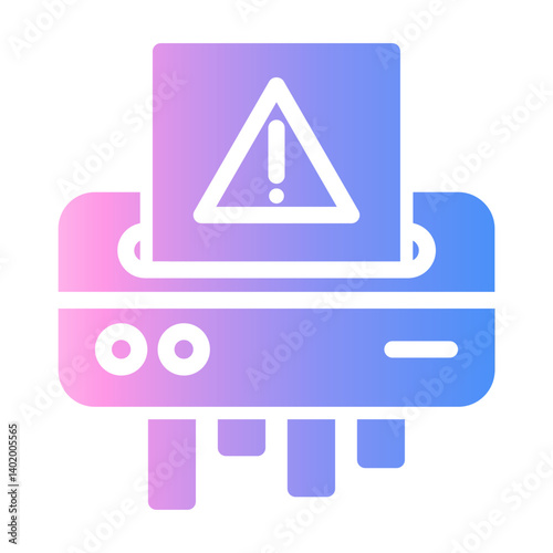 paper shredder Gradient icon