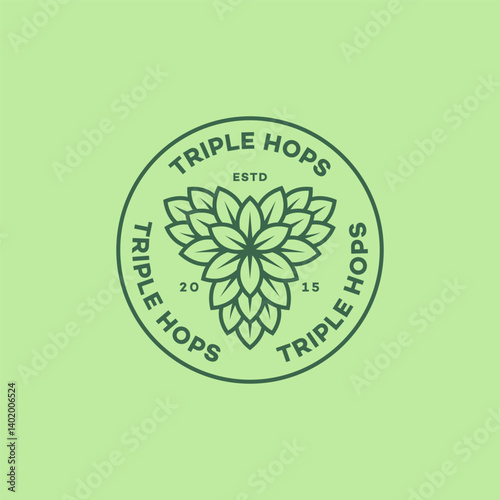 Triple hops logo
