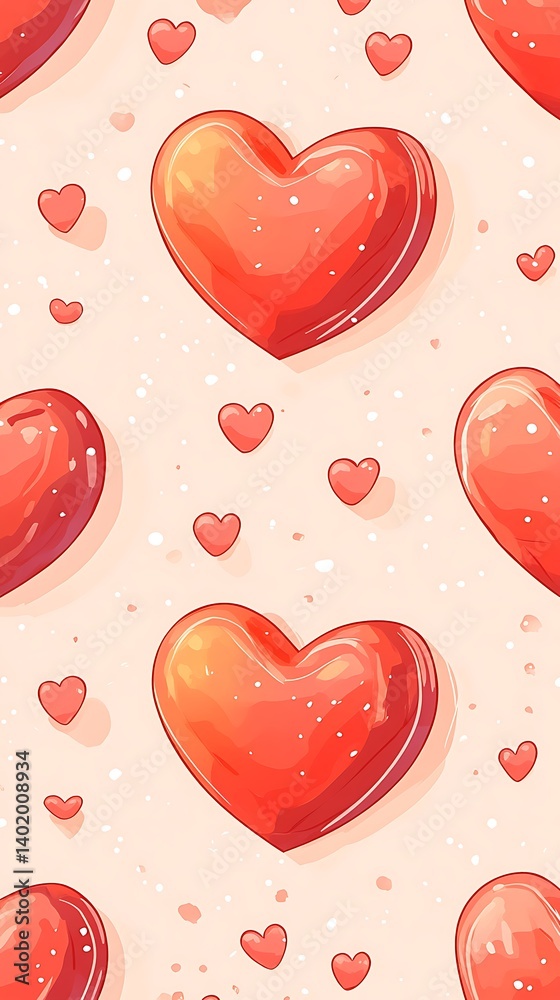 Hearts Pattern Background