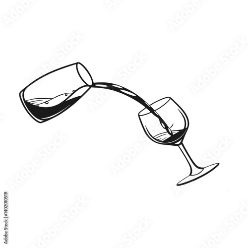 Isolated black plastic frame eyeglasses, a fashion accessory for eye protection