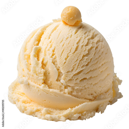 ice cream scup isolated on transparent background