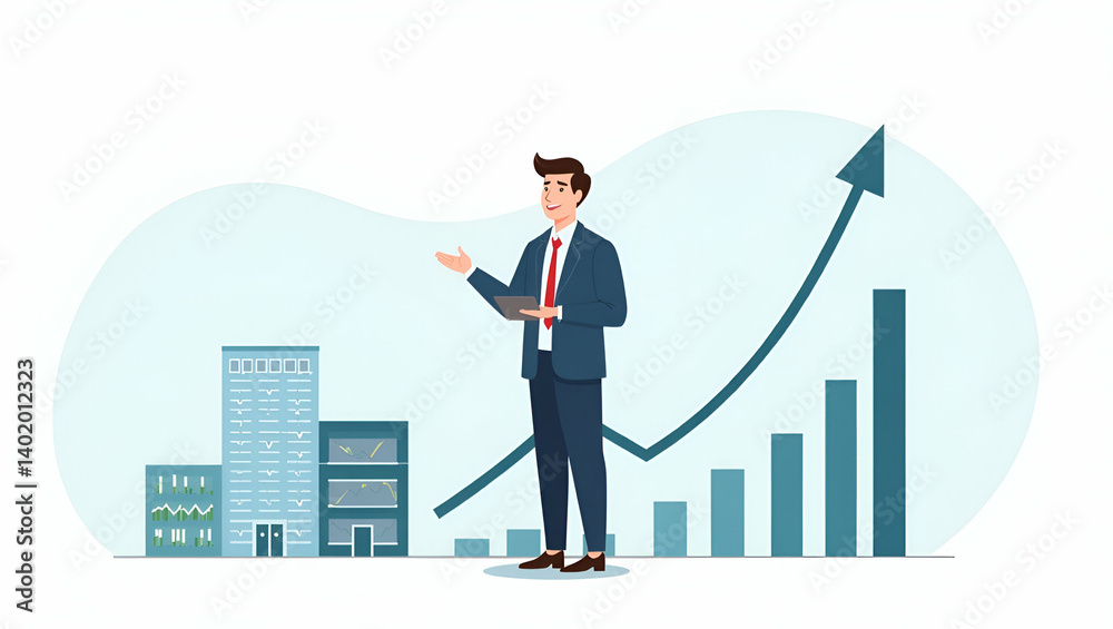 Flat Vector Illustration: Smart Business Insights with Refined Stock Market Data Charts & Graphs for Strategic Investment Analysis Flat Vector Illustration: Smart Business Insights with Refined Stock Market Data Charts & Graphs for Strategic Investment Analysis