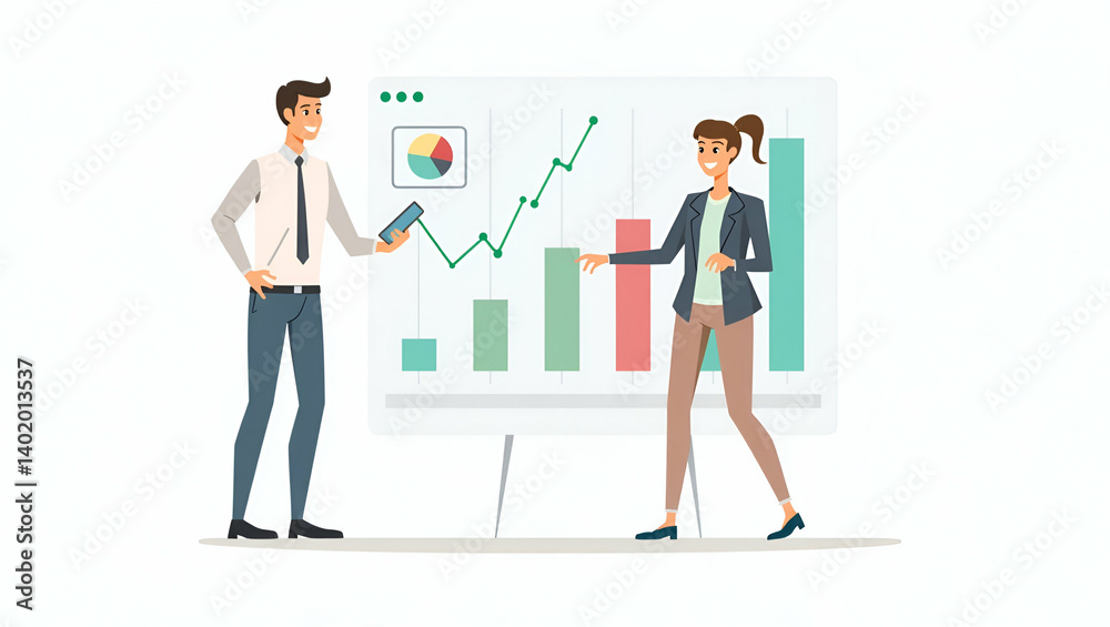 Dynamic Market Disruption Trends Dashboard: Real-Time Data Analysis for Strategic Business Innovations - Cute Flat Vector Illustration Dynamic Market Disruption Trends Dashboard: Real-Time Data Analysis for Strategic Business Innovations - Cute Flat Vector Illustration