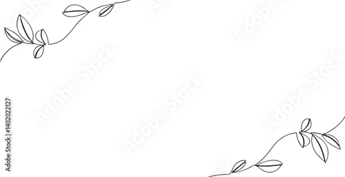 Flower line art