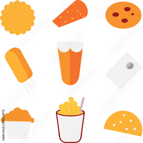 different-mozzarella-stick-vector-element-set-