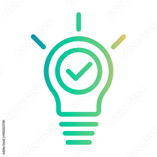 idea Line Gradient Icon