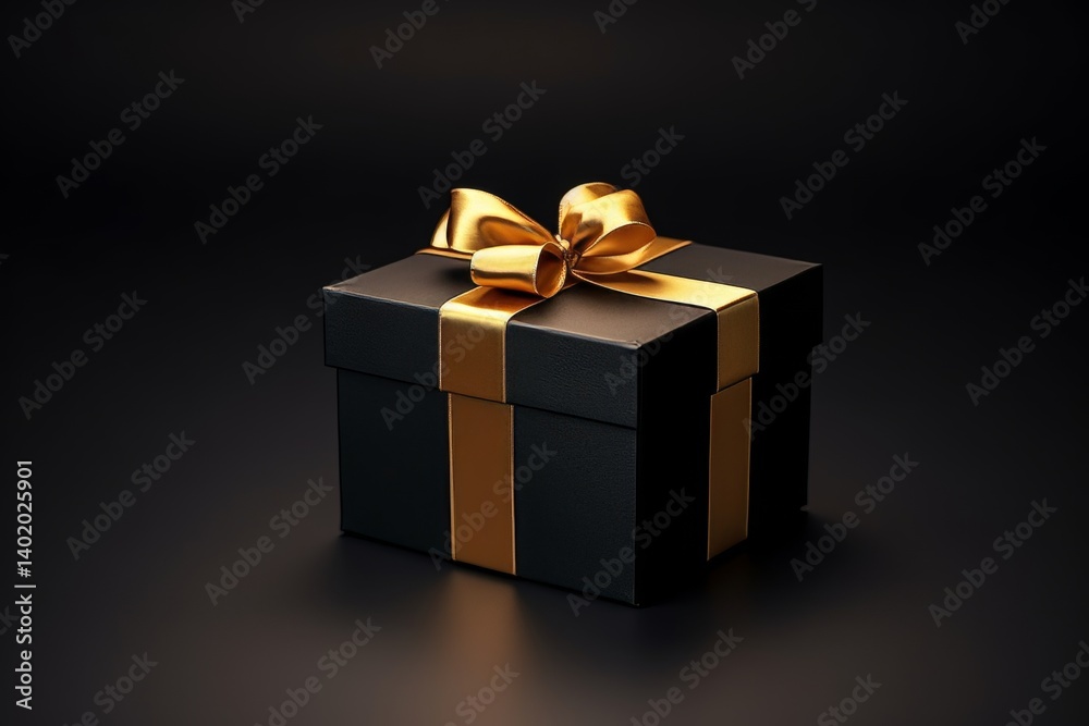 Elegant design featuring a gold lined box set against a classic black background Elegant design featuring a gold lined box set against a classic black background