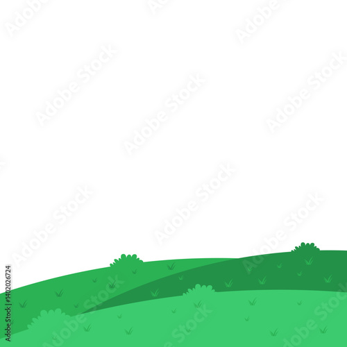 Green Field Illustration