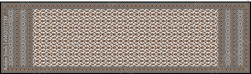 Digital Indian Dupatta Design with Buti and Floral Patterns – Traditional Textile Style for Kurti and Ethnic Wear Printing, High-Quality Silk Fabric Background Illustration.